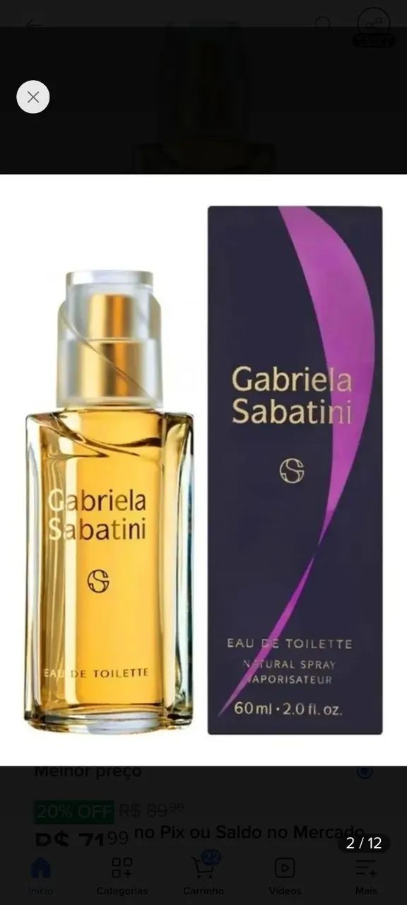Perfume Gabriela Sabatini Feminino Eau De Toilette 60ml Original - Foto 5