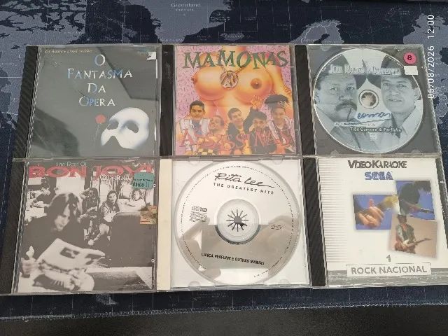 Lote CDs (Mamonas Assassinas, Bon Jovi e outros)