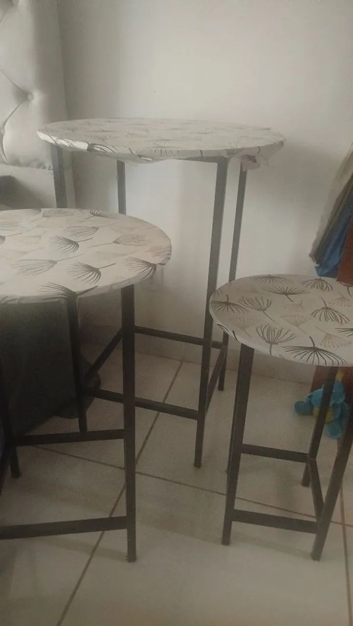 3 mesas pegue e monte