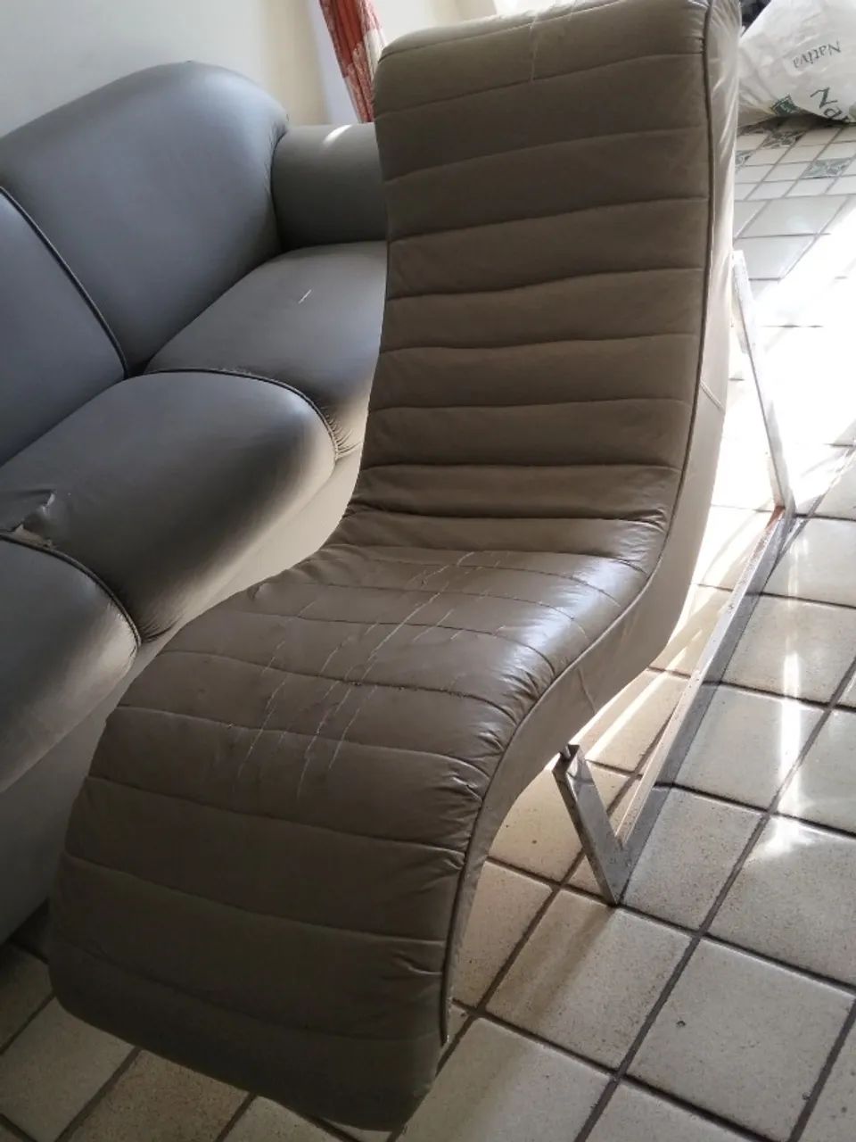 Poltrona Chaise longue precisa capa nova - Foto 2