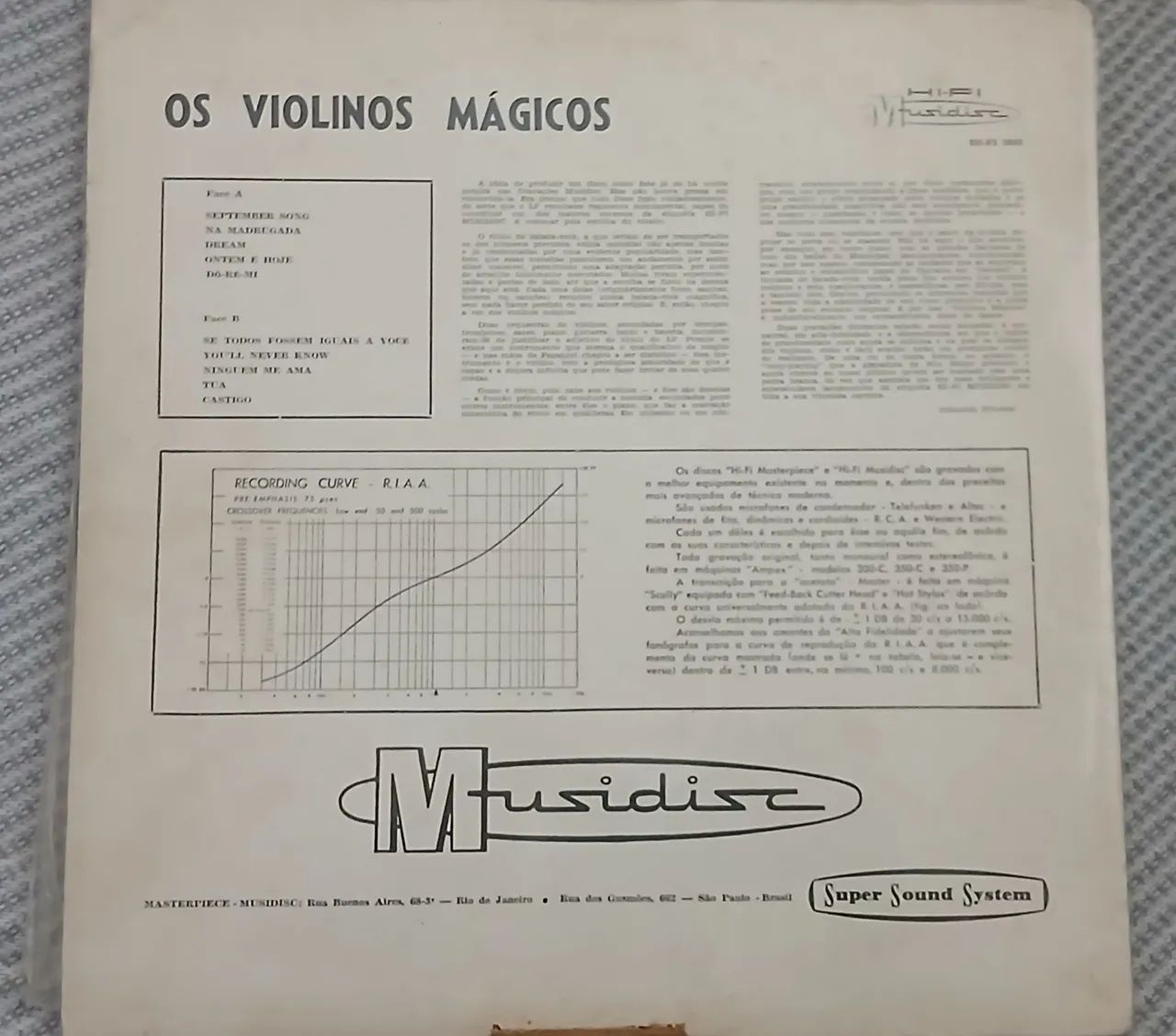 LP Os Violinos Mágicos - 1959 - Foto 2