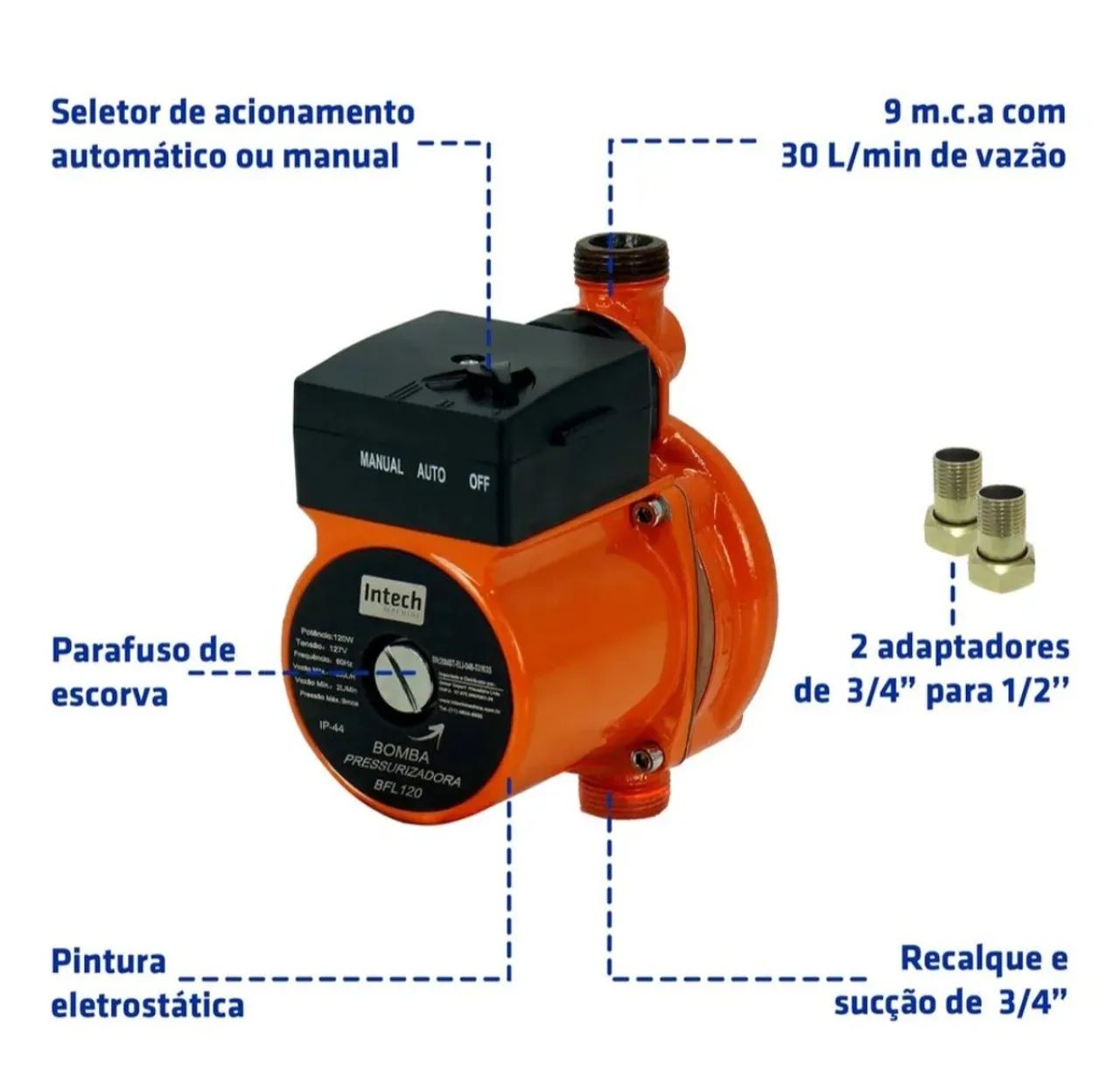 Bomba Pressurizadora BFL120 127v  - Foto 2