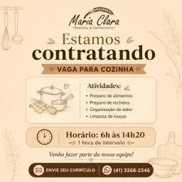 VAGA PARA COZINHA