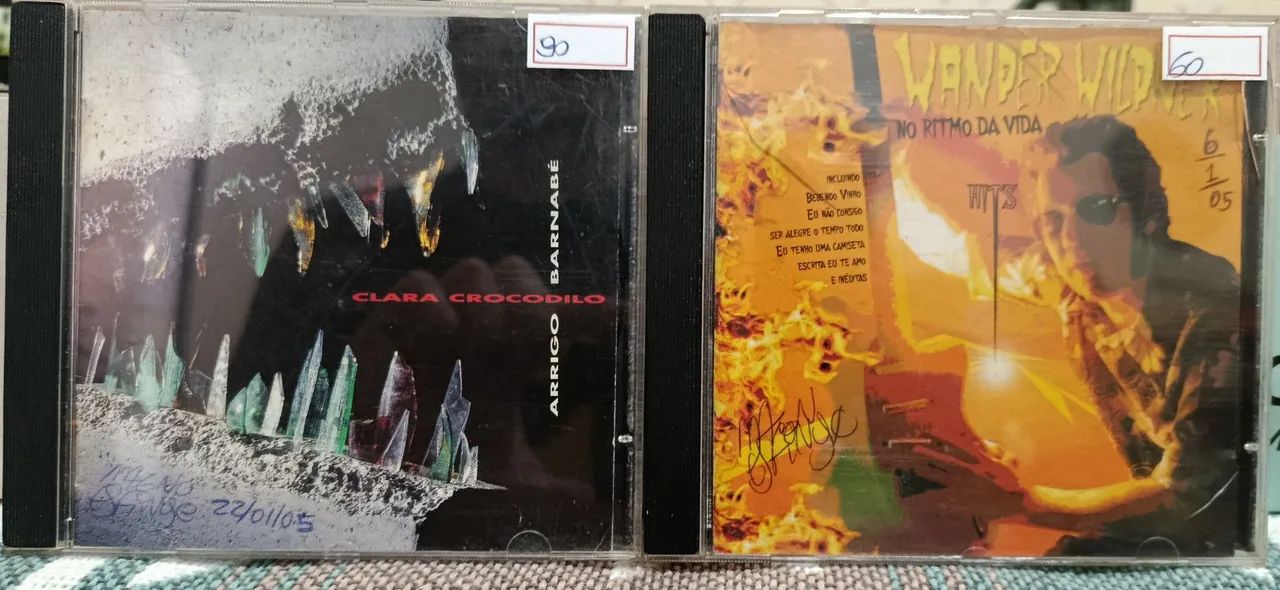 CD Arrigo Barnabé (A Saga de Clara Crocodilo) + CD Wander Wildner (No Ritmo da Vida)