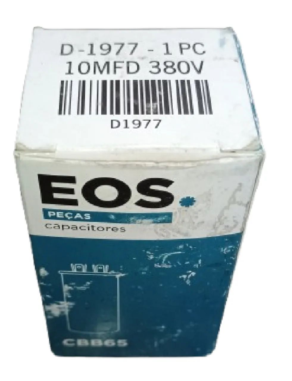 CAPACITOR DE 10MFD POR 380 VAC DA MARCA EOS MODELO D-1977 - Foto 2