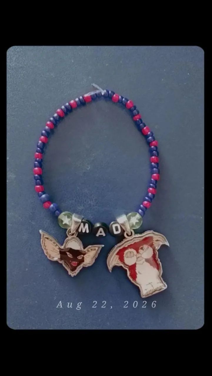 Pulseira miçanga DIY personalizada "MAD-Gremlins"  - Foto 2