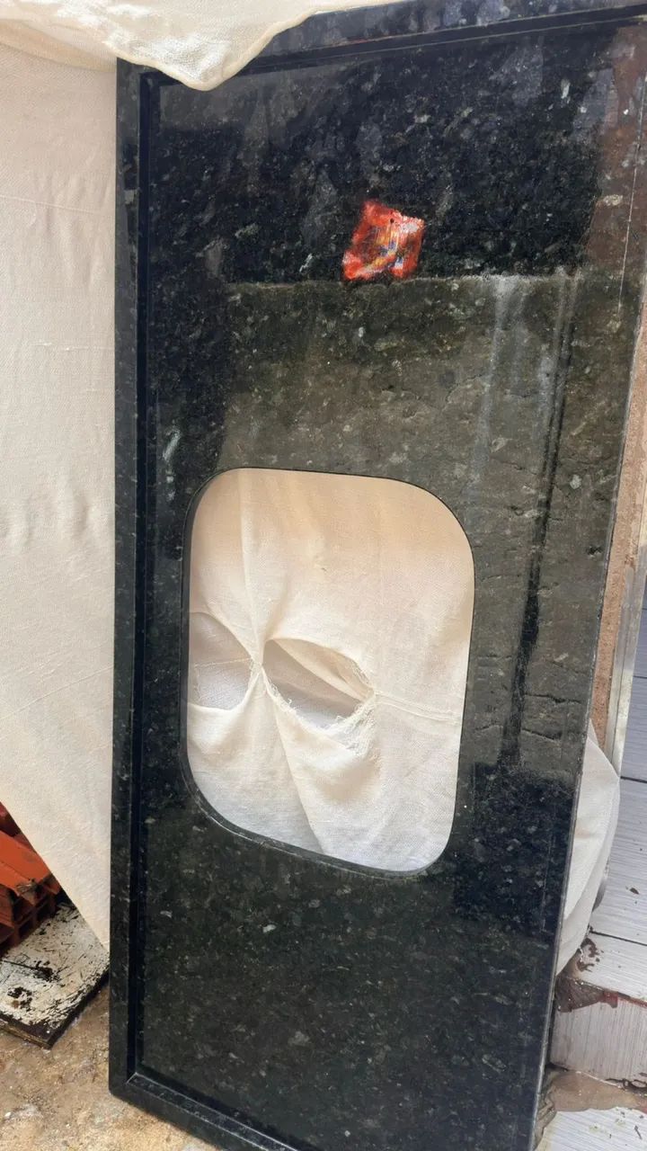 Pedra de mármore para pia