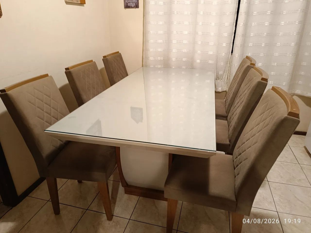 Mesa Retangular 6 cadeiras