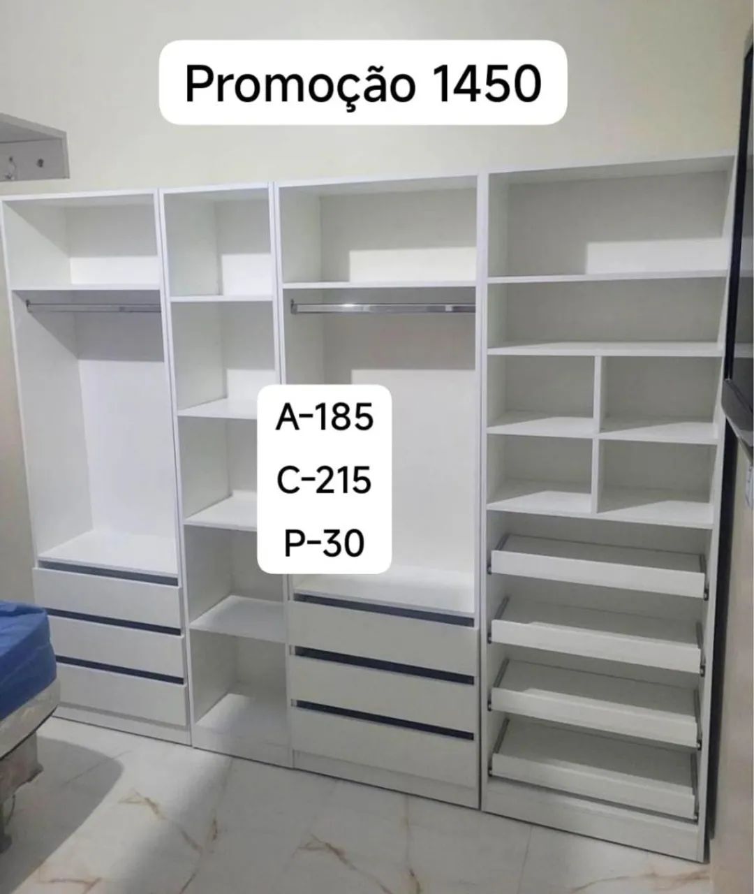 Closet a pronta entrega todo completo 