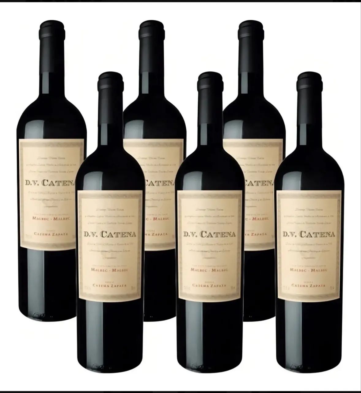 Caixa Com 6 Vinho Argentino Dv Catena Malbec Malbec