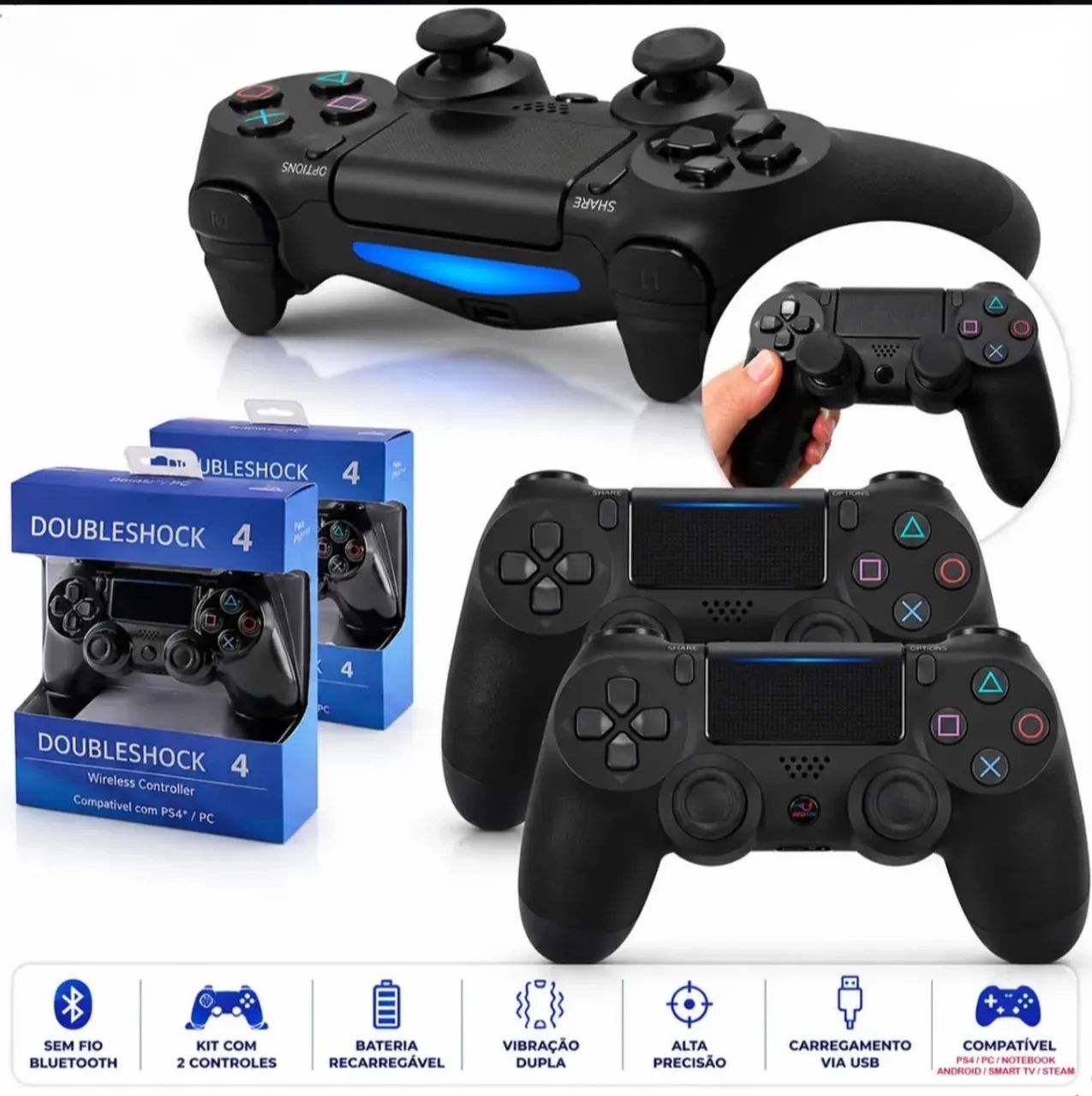 Controle ps4 - Foto 2