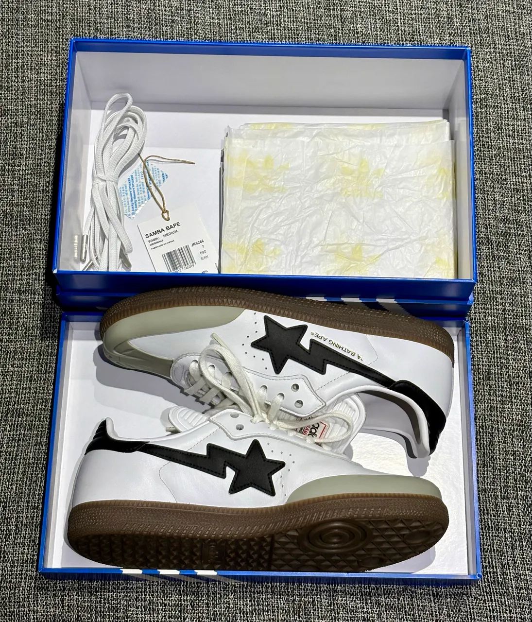 adidas samba x bape jr9245 (com caixa e cadarço extra) - Calçados