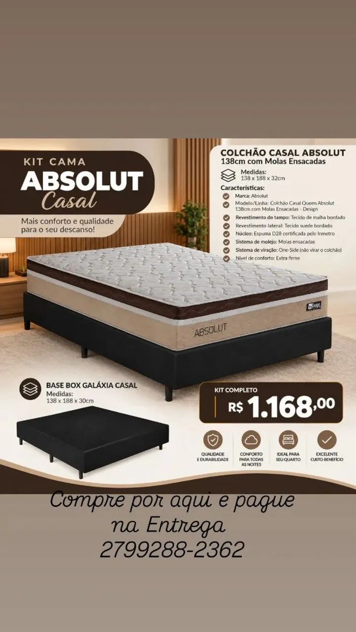 Cama box casal separado 