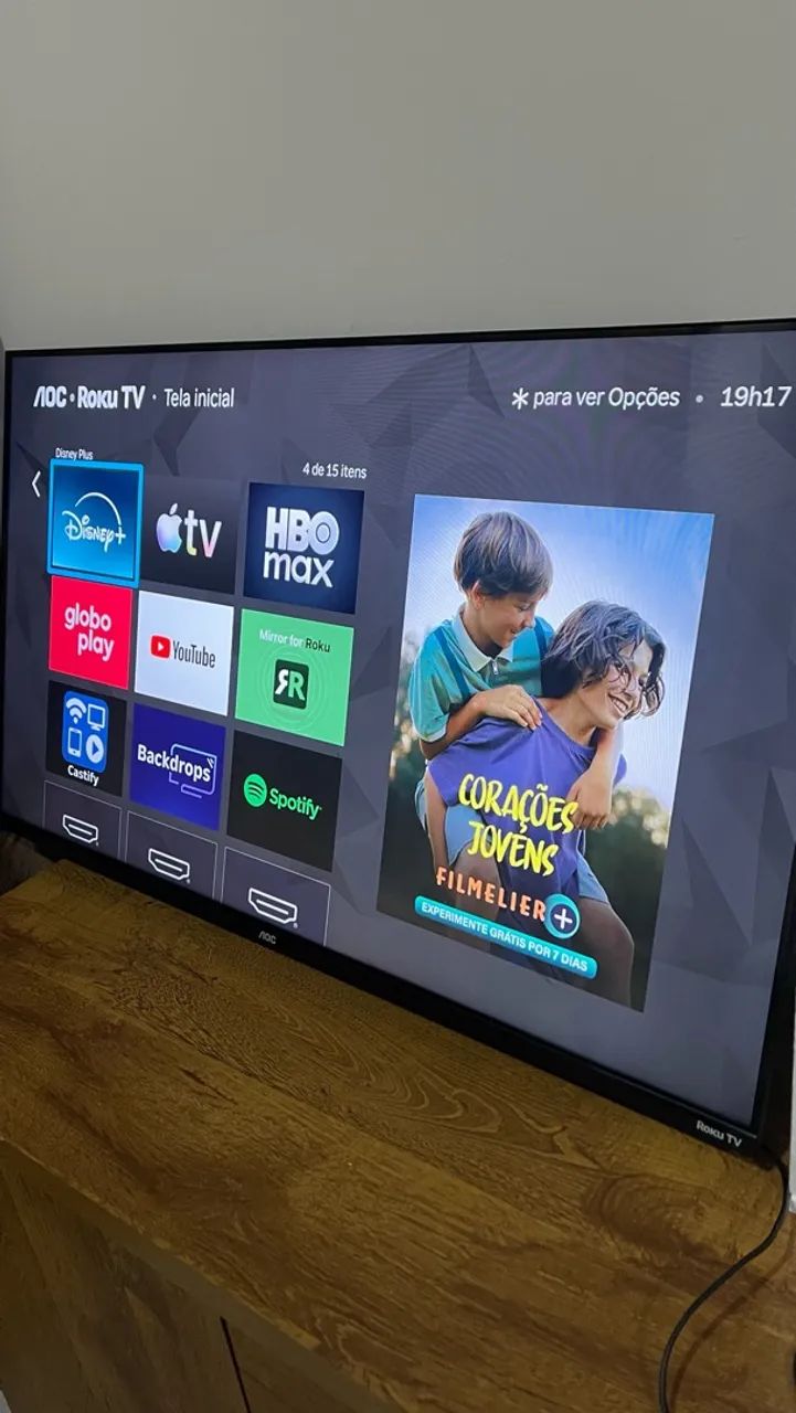 Smart Tv 43 polegadas (super nova, sem defeito) - Foto 2