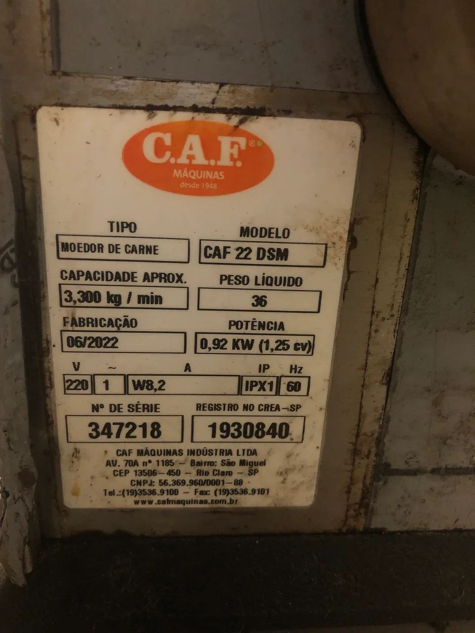 Moedor de carne caf boca 22