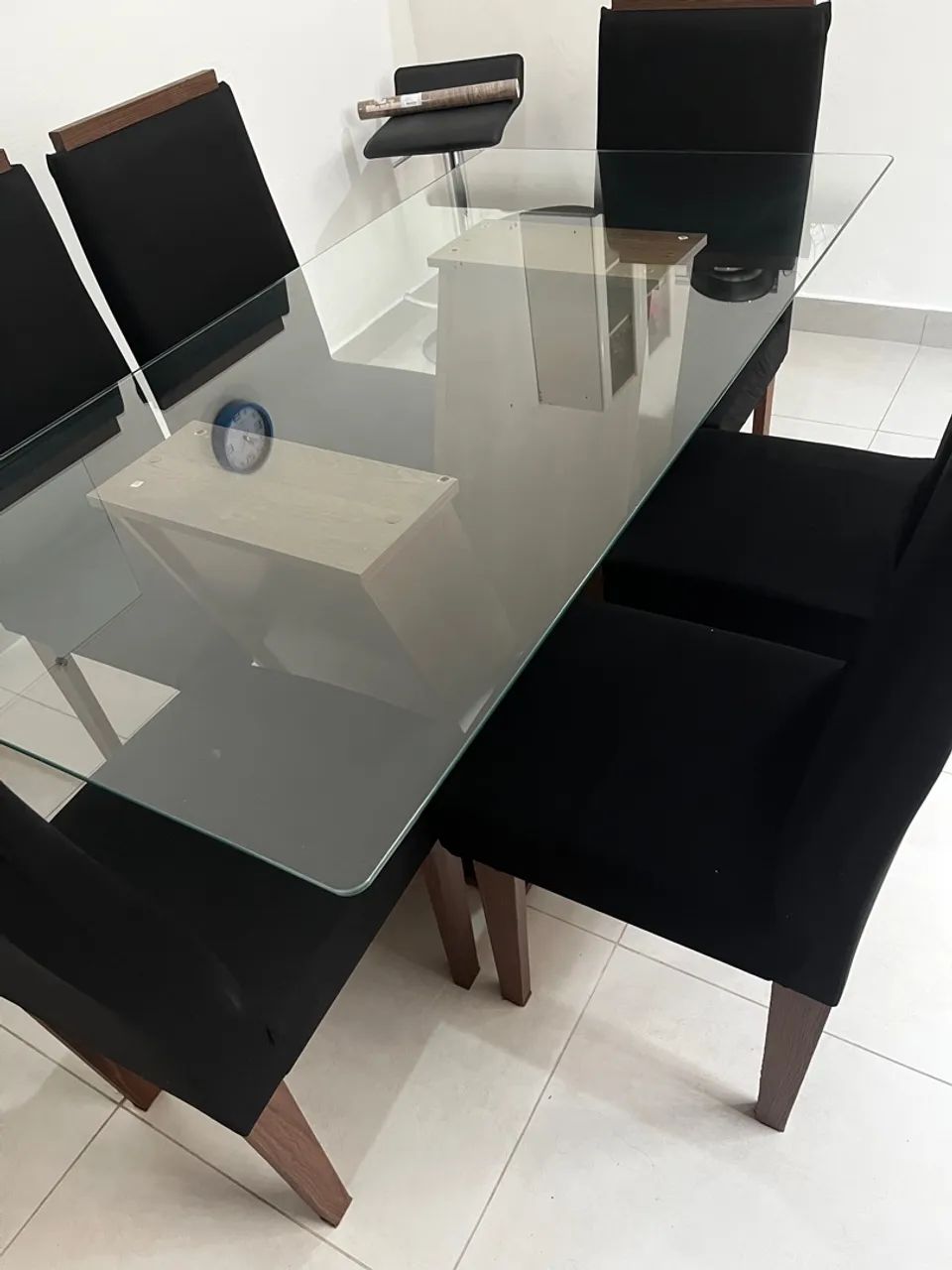 Mesa de jantar com 6 cadeiras 65581380420097121