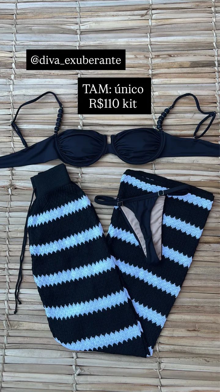 Kit biquíni e calça de praia  - Foto 4