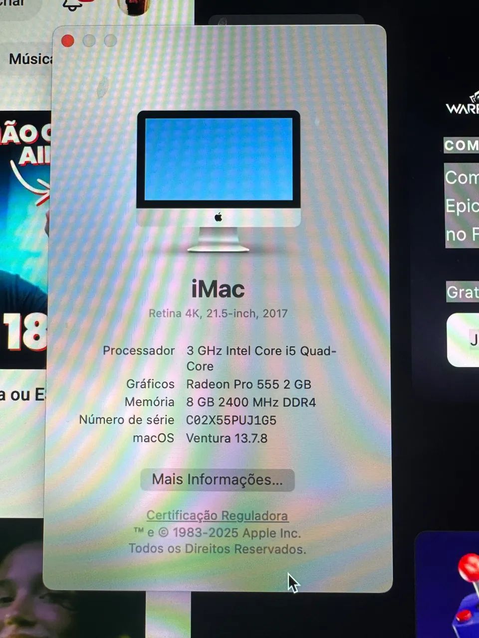 iMac i5 com memória DDR4 2017  - Foto 2