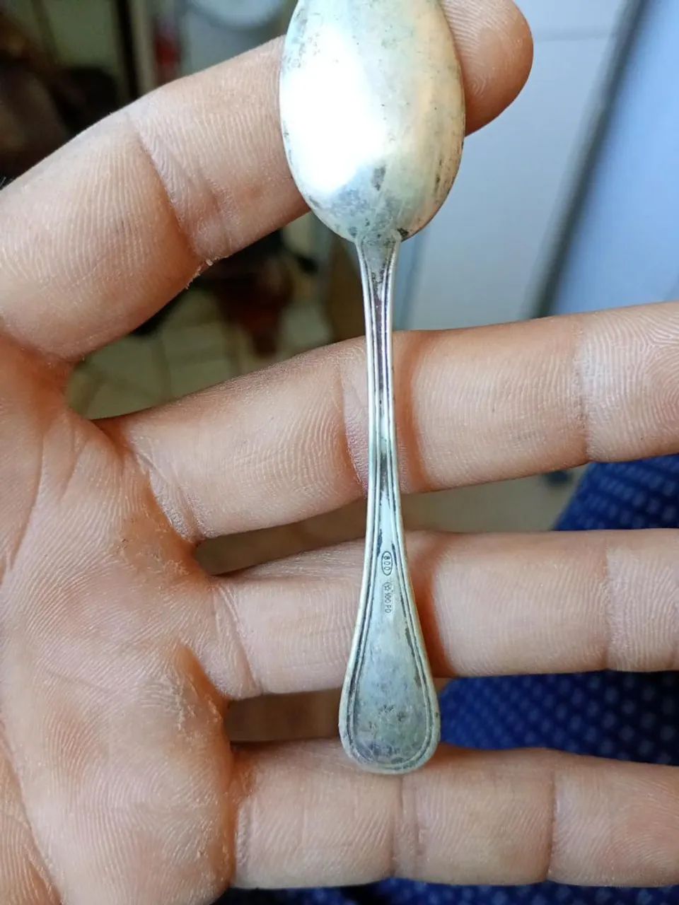Vendo uma colher antiga de prata  - Foto 3