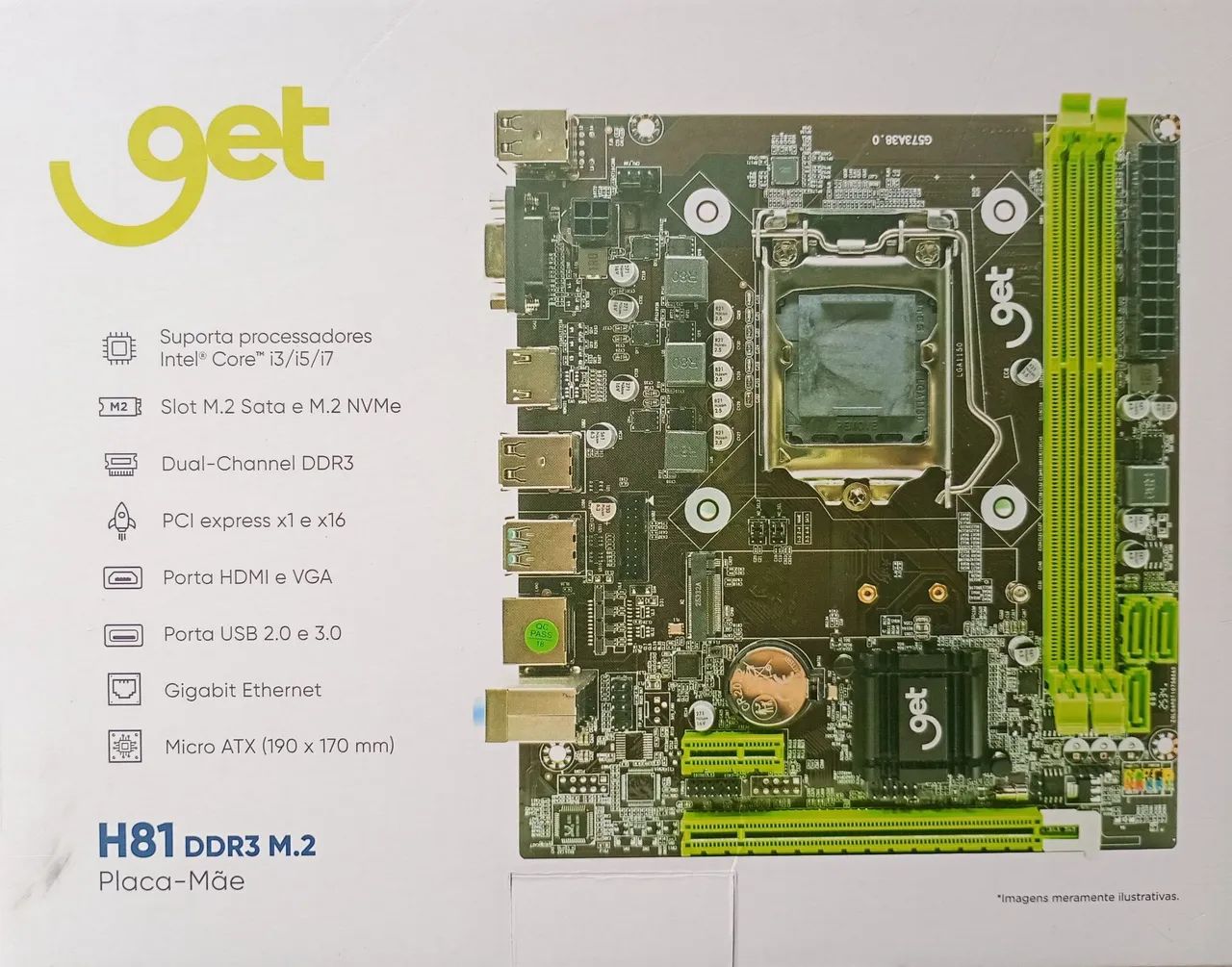 Placa mãe p/ i3, i5 e i7 - Foto 2