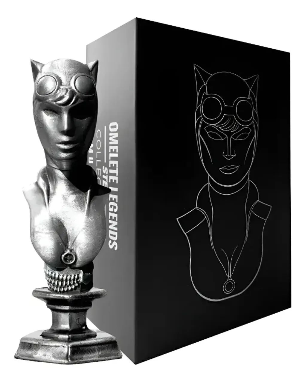 Dc Comics Catwoman Omelete Box - Busto Metal Oficial.