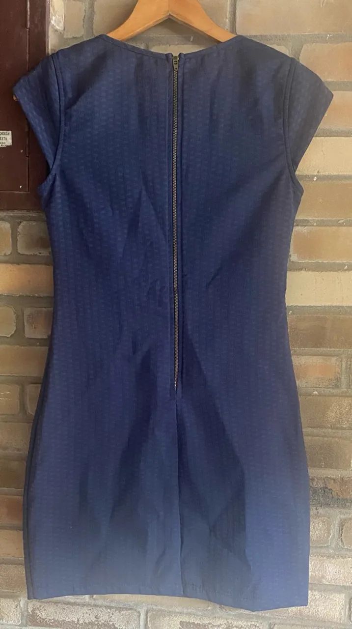 Vestido clássico Azul marinho  - Foto 4