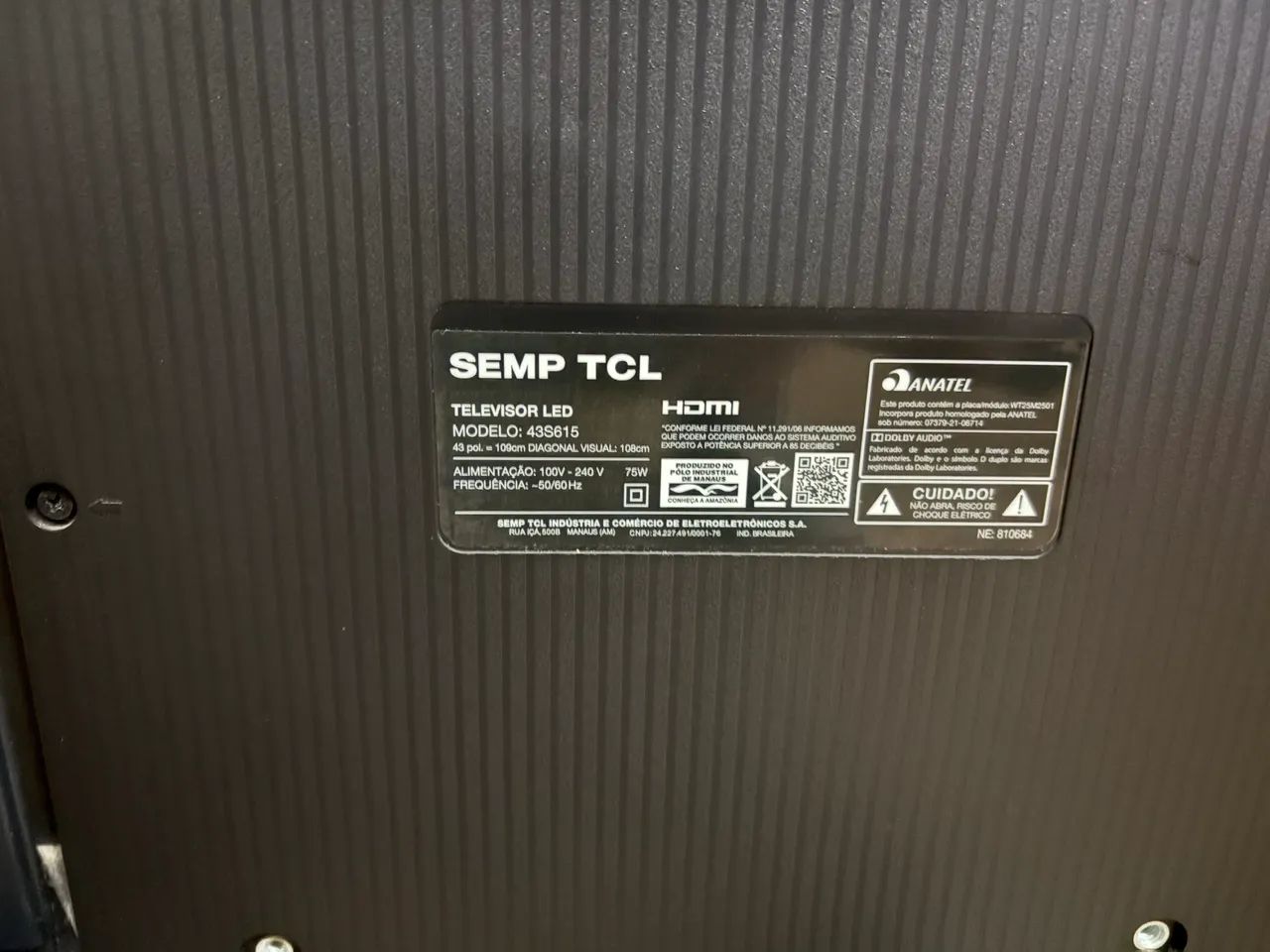 TV 43 polegadas TCL - Tela Defeito - Foto 4