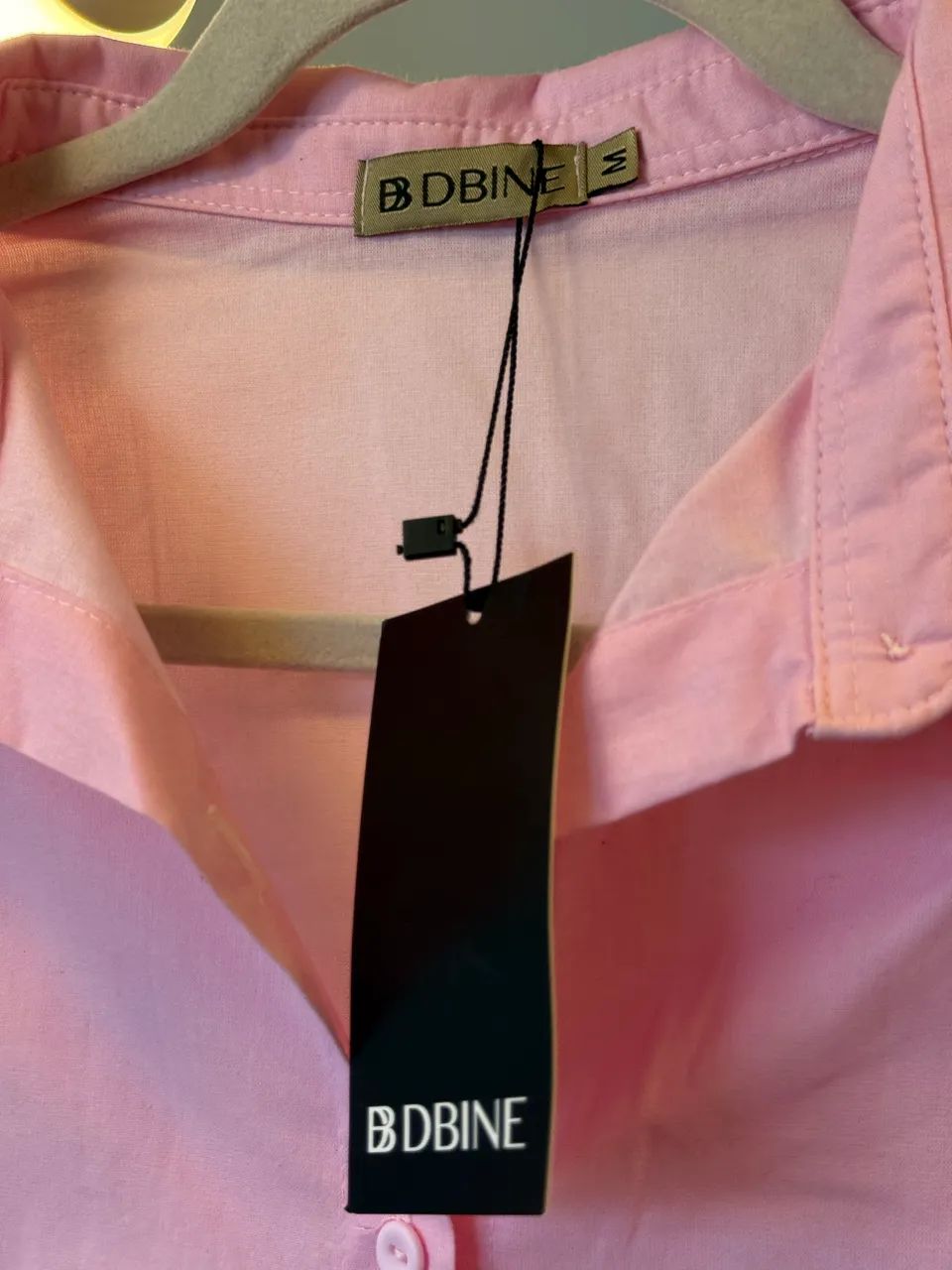 Camisa rosa feminina tamanho M nova - Foto 3