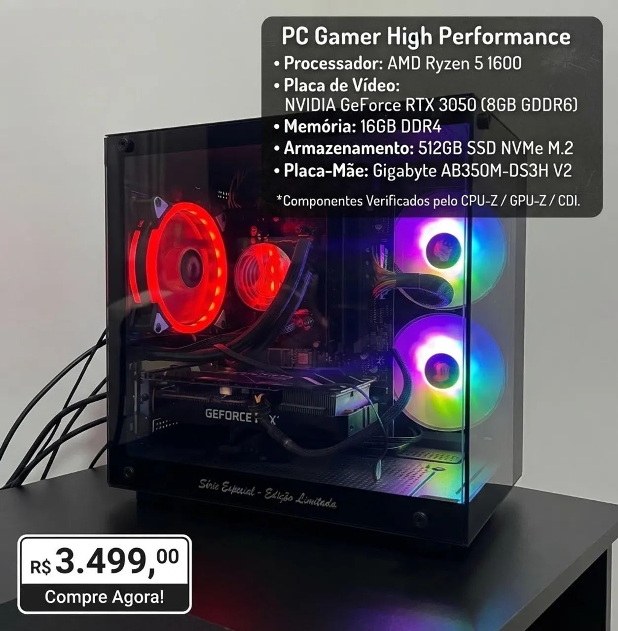 PC GAMER RYZEN 5 e RTX 3050