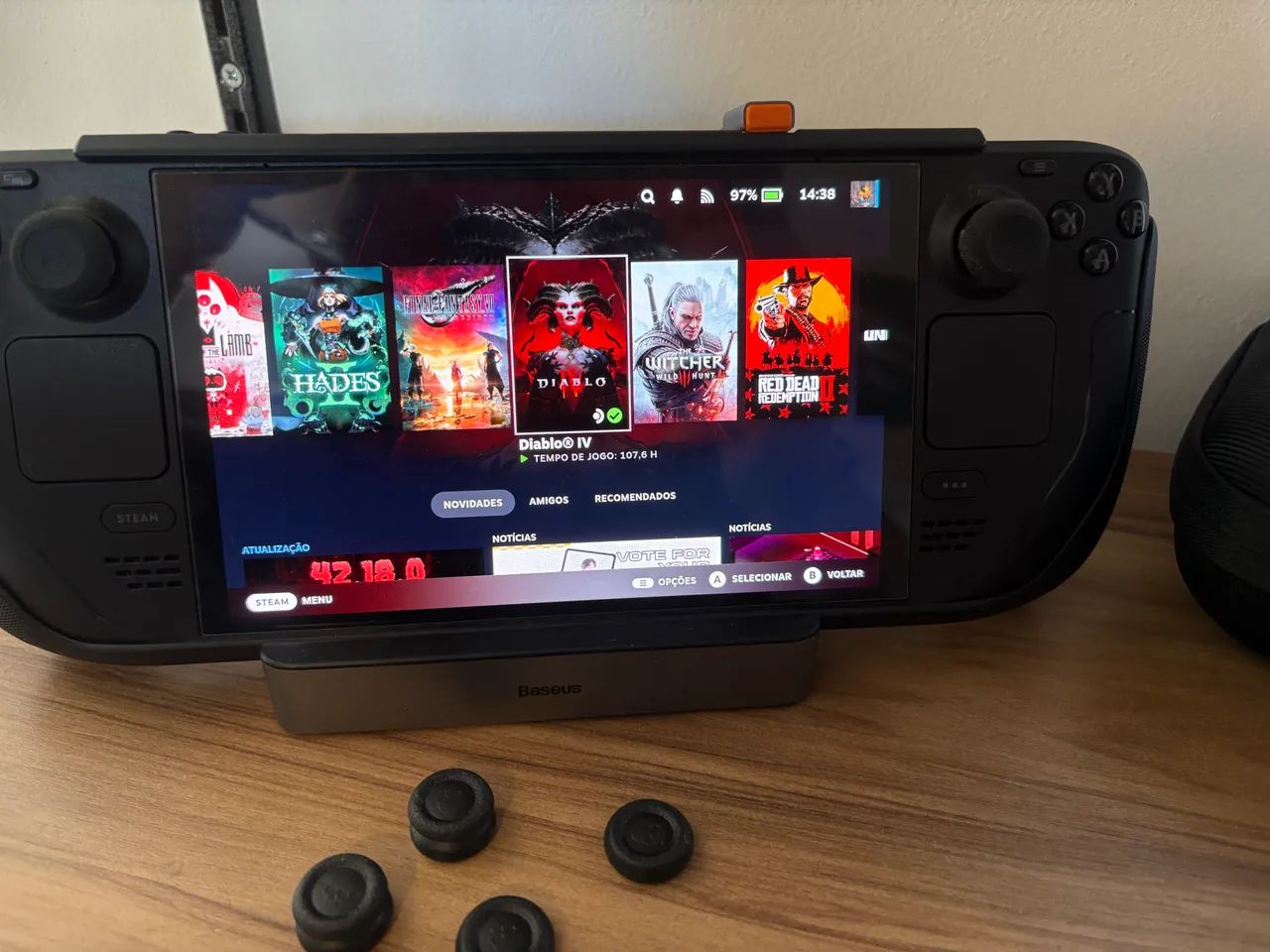 Steam Deck OLED 512Gb - Peças e Acessórios de Vídeo Game - Novo