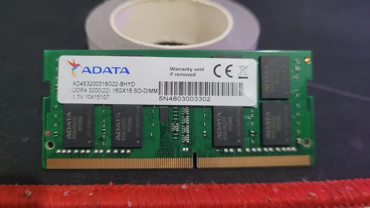 Memória 16GB DDR4 3200MHz A-DATA + Adaptador para PC - Foto 3