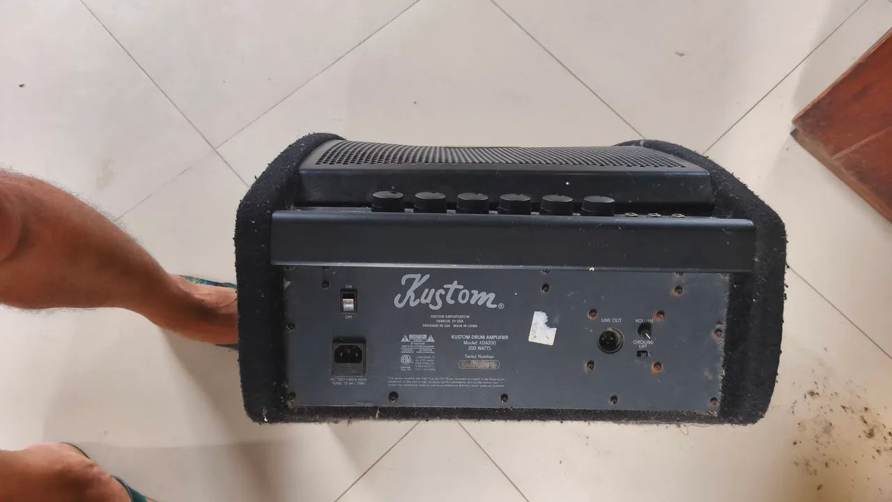 Caixa Kustom drum amplifier KDA200 - Foto 2