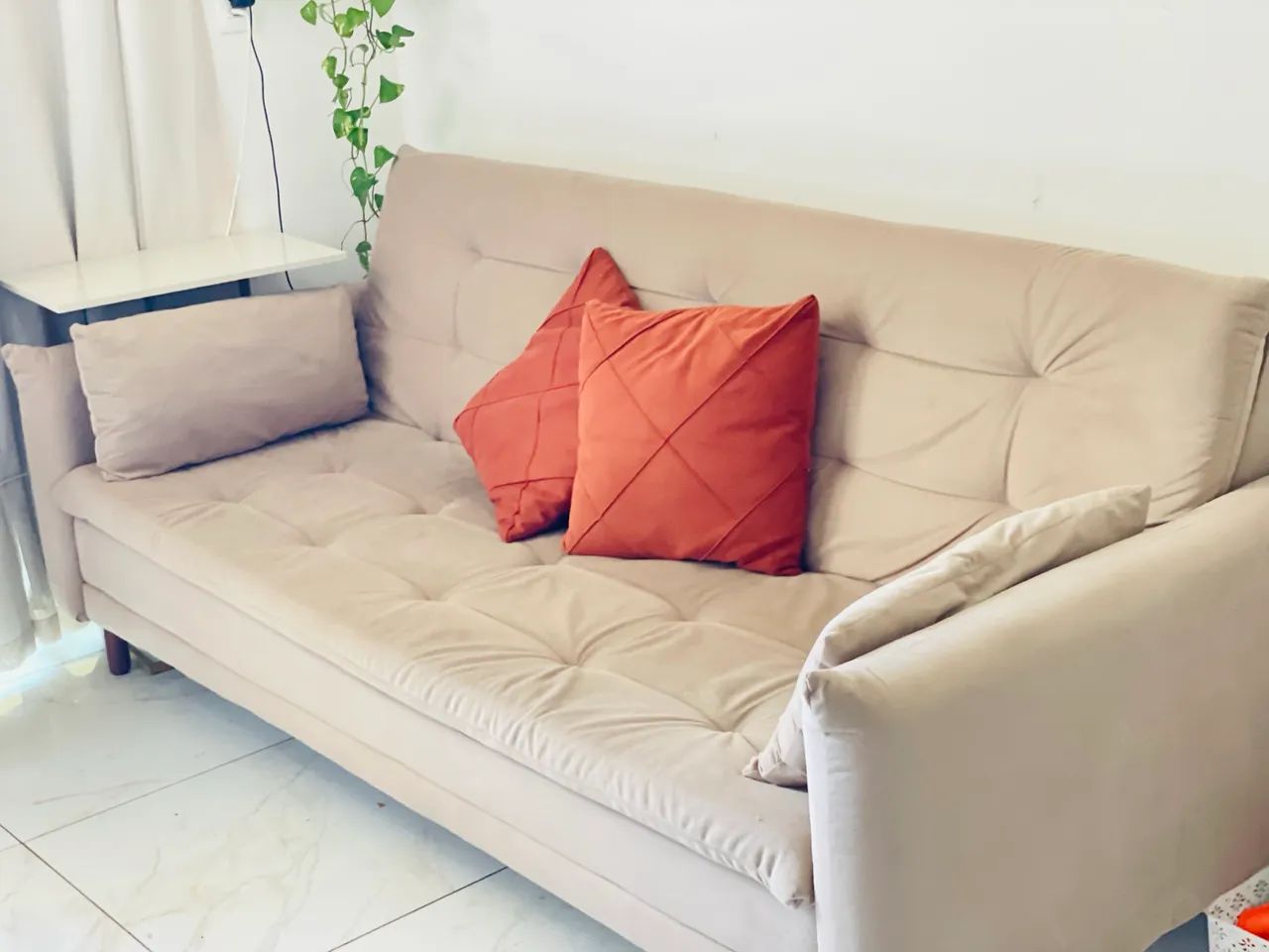Sofá cama reclinável 3 lugares 