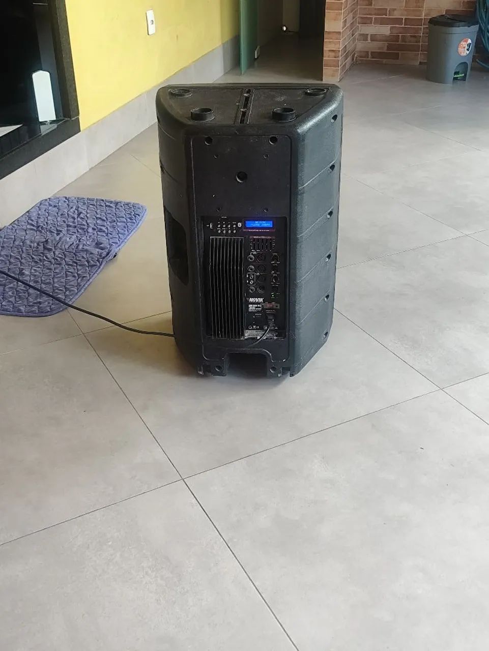 Caixa amplificada profissional com dóis microfone  e bluetooth  - Foto 4