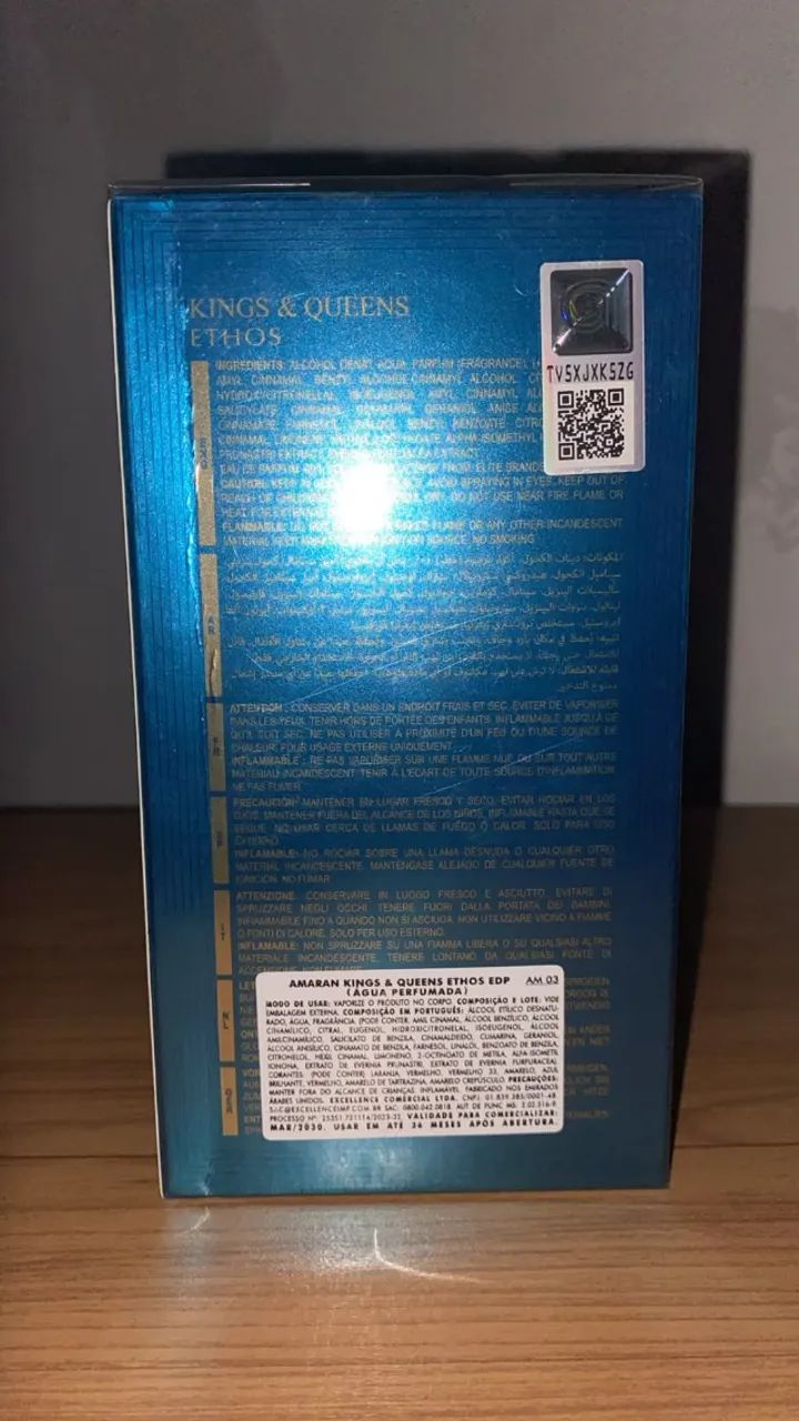 Perfume amaram kings&queens ethos 100ml - original - lacrado - Foto 2