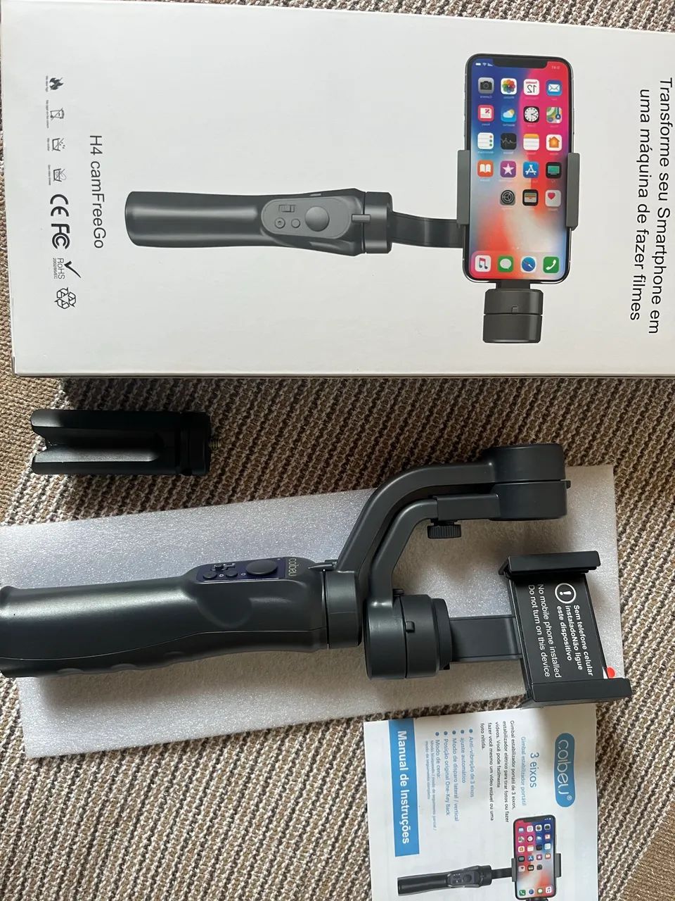 Estabilizador Gimbal H4 Para Smartphone Ios E Android - Foto 5