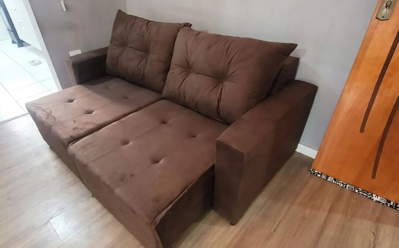 SOFÁ RETRÁTIL 1.80m DE FÁBRICA EM VÁRIAS CORES (PAGAMENTO NA ENTREGA)