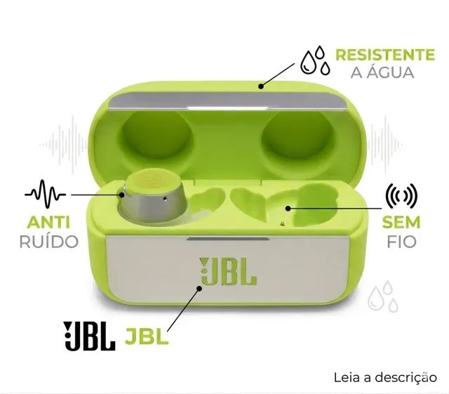 Supere Seus Limites: Fone de Ouvido JBL Reflect Flow Verde - Foto 5