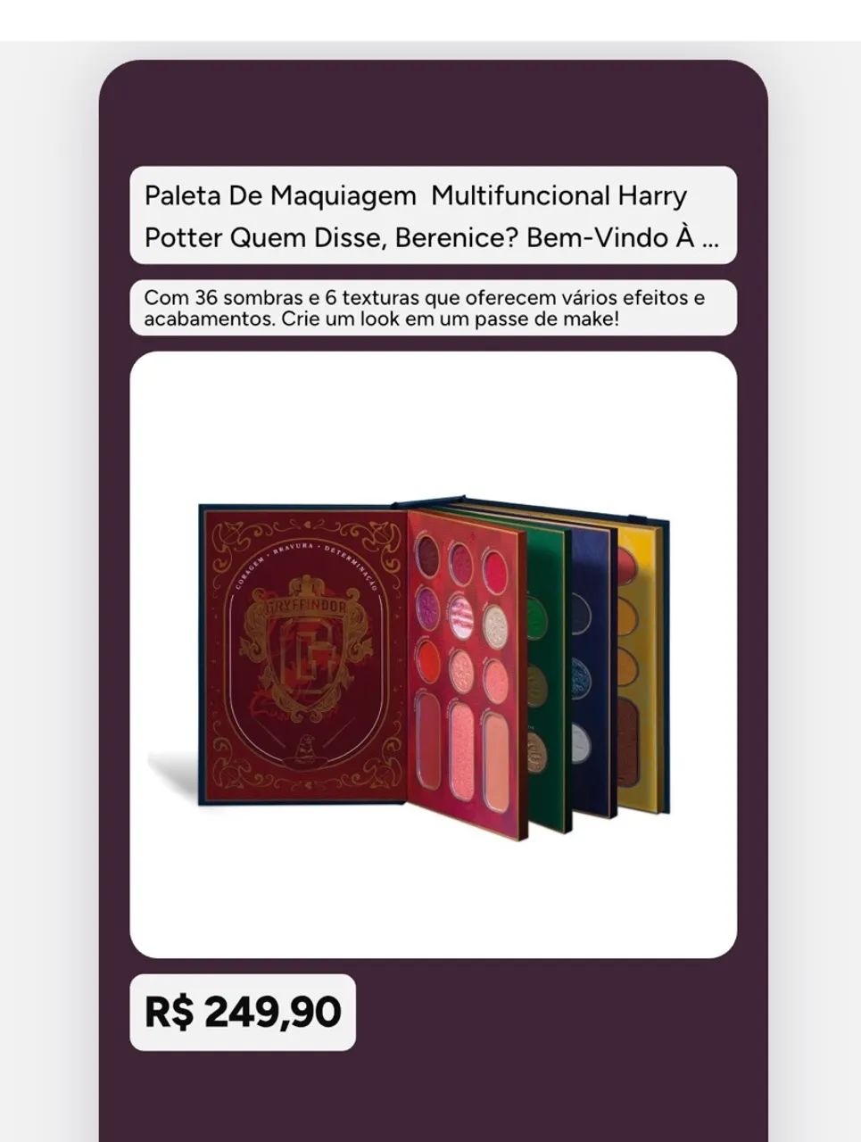 Paleta de maquiagem 
