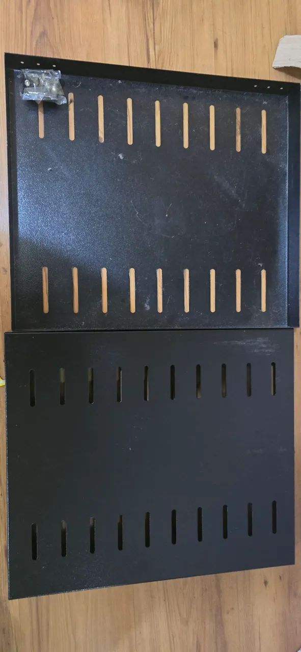 2 Bandejas Rack 19 Polegadas Fixação 4 pontas