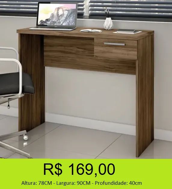Escrivaninha uma gaveta - Funcionalidade e custo beneficio  - Foto 4