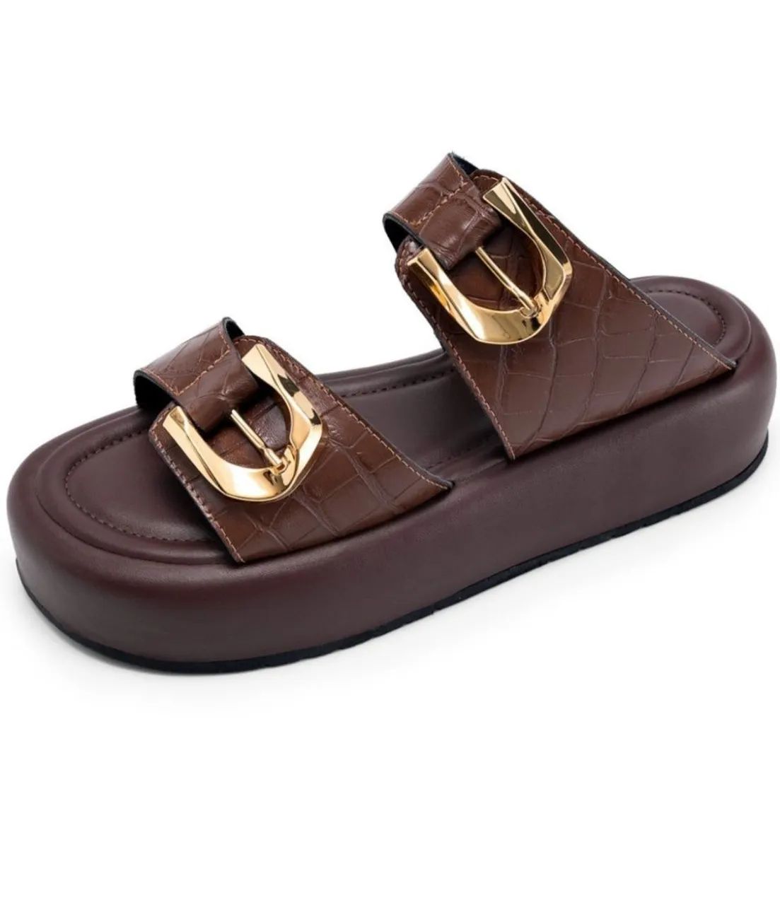Sandália flatform feminina 35 - Foto 2
