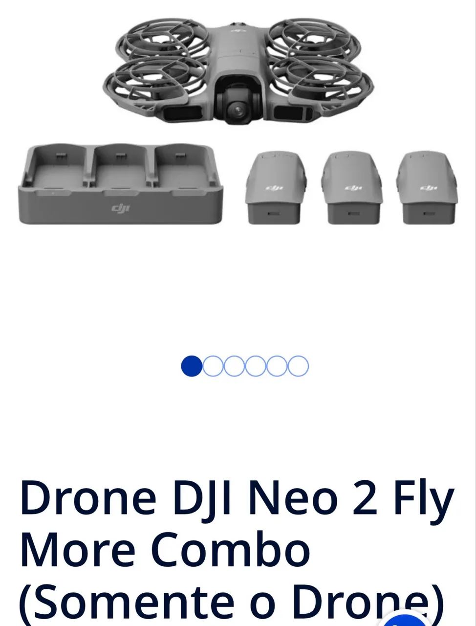 Drone NEO2 Dji combo controle RC2 tela