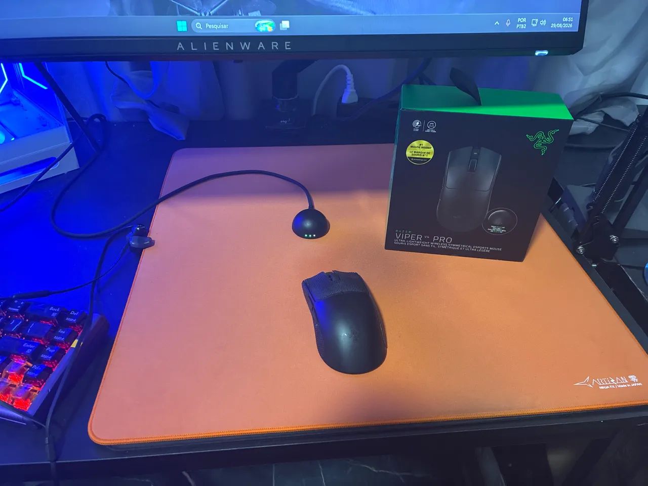 Mouse razer viper v4 pro kit com mouse e feets - Foto 3