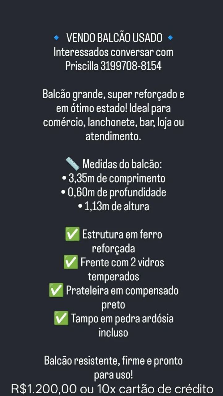 Balcão de Ferro 3,35m comprimento - Foto 4