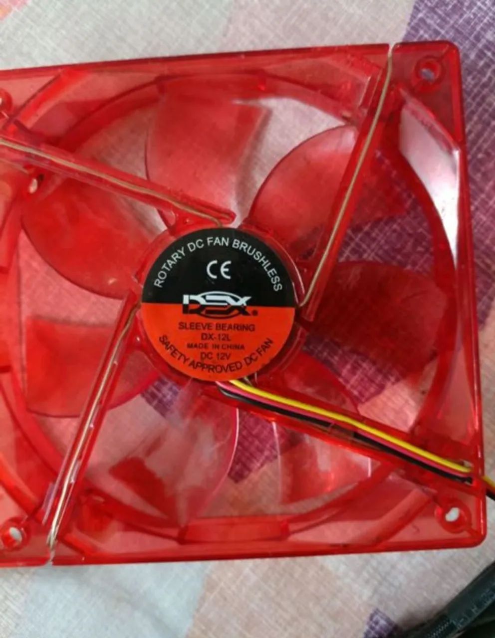 Ventoinha Cooler Fan Dex dx-12L vermelha - Foto 2