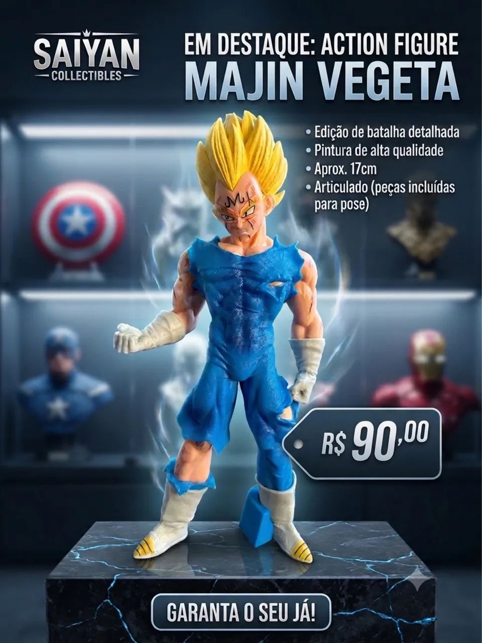 Boneco Majin Vegeta 