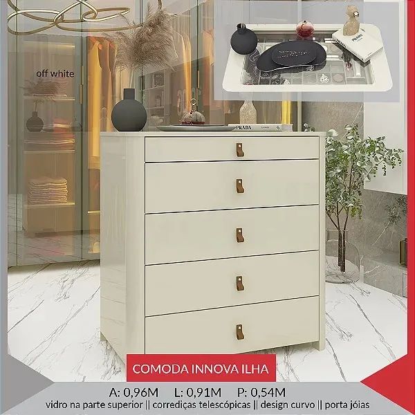 Cômoda Innova Ilha - Promoção 