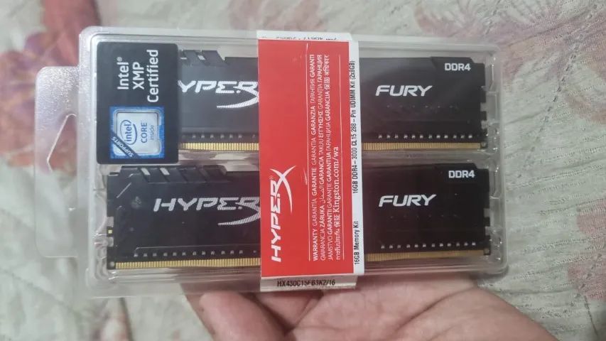 MEMÓRIA RAM HYPERX FURY 16GB (2x8GB) DDR4 3000MHZ NA CAIXA - Foto 2