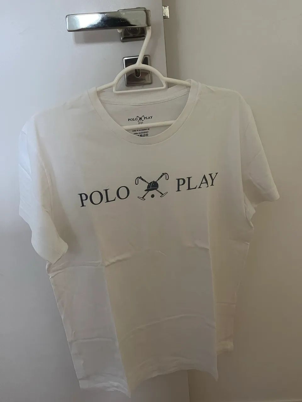 camiseta polo play branca pp 